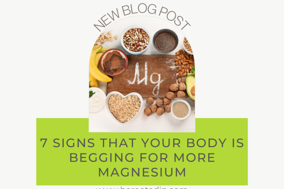 7 signs that your body is begging for more magnesium