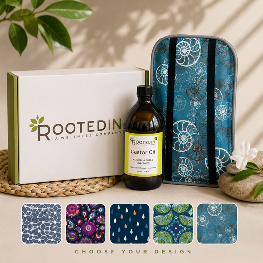 Organic Castor Oil & Pack Bundle for Detox